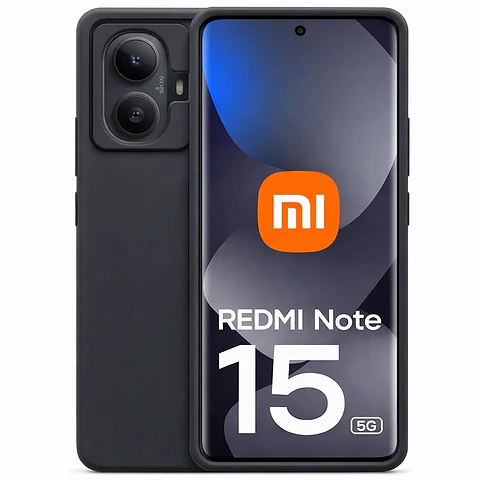 Funda Xiaomi Redmi Note 15 5G / Note 15 4G Square Liquid Premium Negro