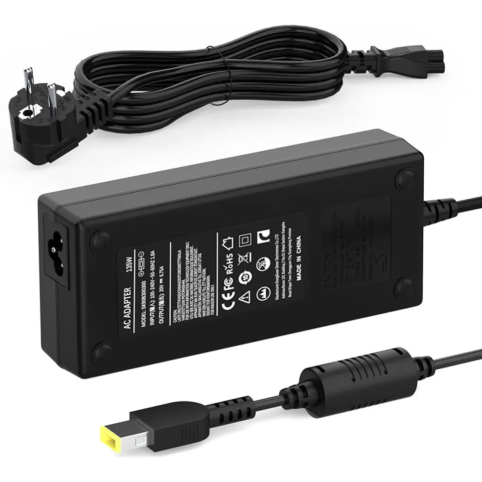Carregador de Portátil 20V 6.75A 135W USB 1