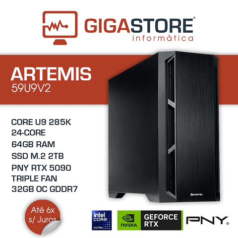 Desktop Gaming ARTEMIS-59U9V2 Ultra 9 285K 64GB RAM 2TB SSD W11