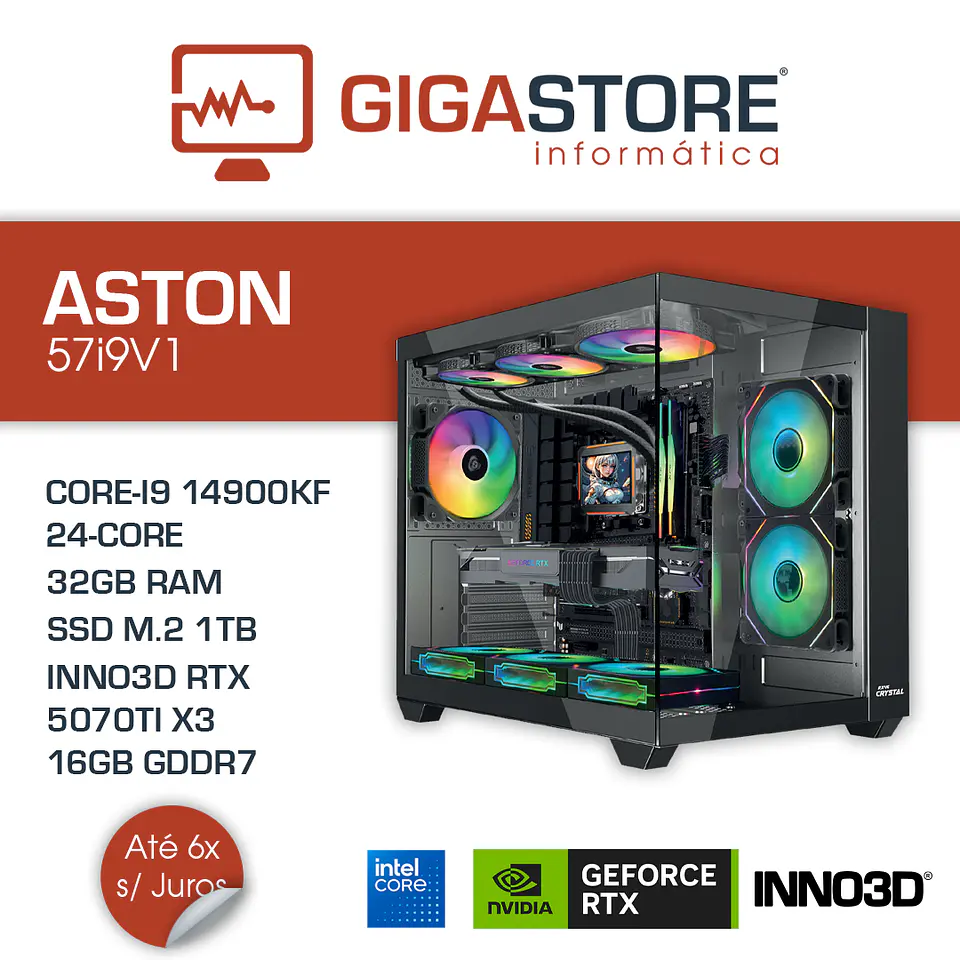 Desktop Gaming ASTON-57i9V1 I9 14900KF 32GB RAM 1TB SSD W11 1