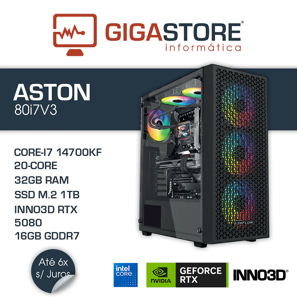 Desktop Gaming ASTON-80i7V3 I7 14700KF 32GB RAM 1TB SSD W11 1