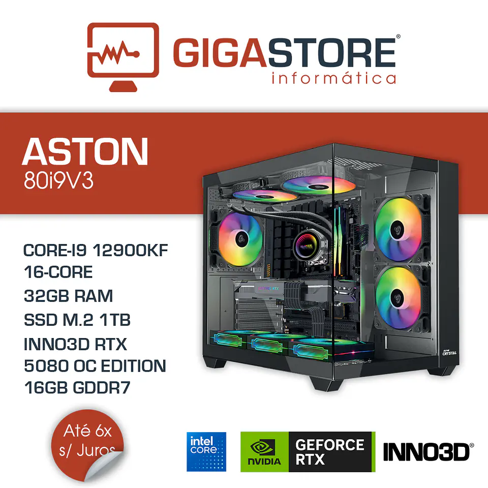 Desktop Gaming ASTON-80i9V3 I9 12900KF 32GB RAM 1TB SSD W11 1