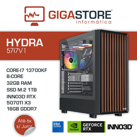 Desktop Gaming HYDRA-57i7V1 I7 14700KF 32GB RAM 1TB SSD W11