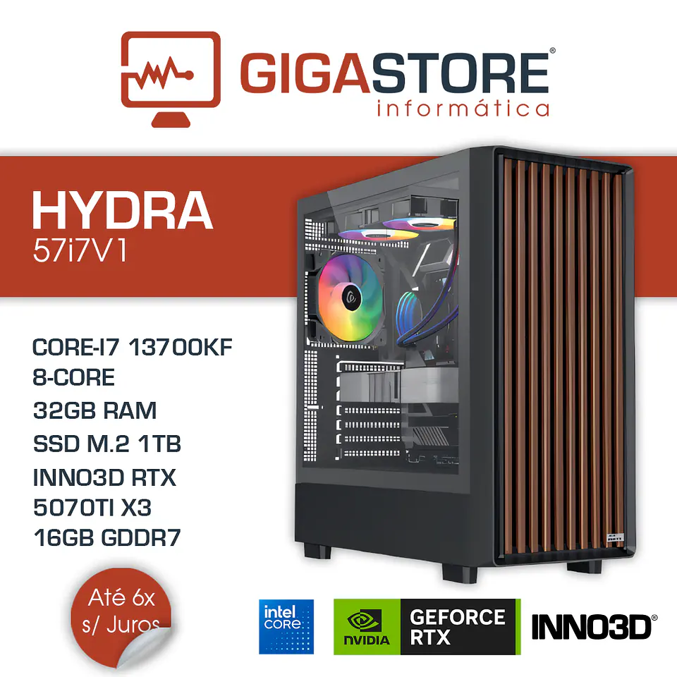 Desktop Gaming HYDRA-57i7V1 I7 14700KF 32GB RAM 1TB SSD W11 1