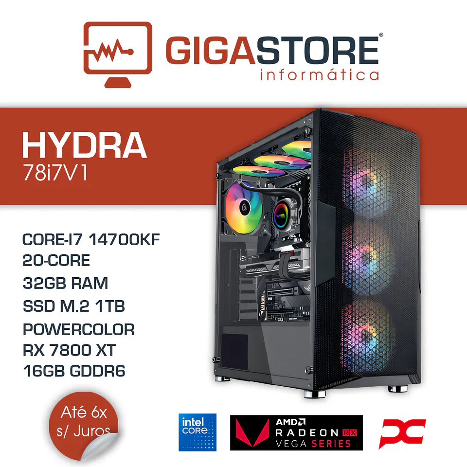 Desktop Gaming HYDRA-78i7V1 I7 14700 32GB RAM 1TB SSD W11 1