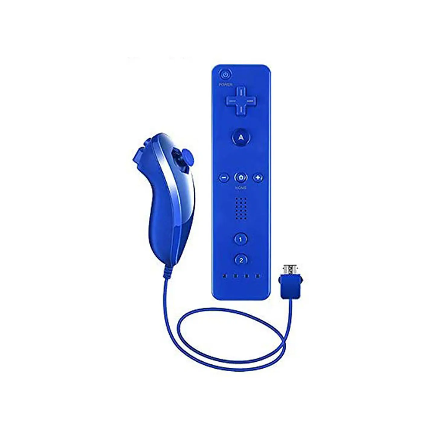 Comando Nintendo Wii e Wii U + Nunchuck Azul Escuro 1