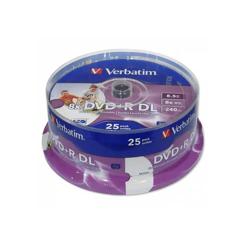 Verbatim DVD+R DL 8.5GB 240min 8x 1