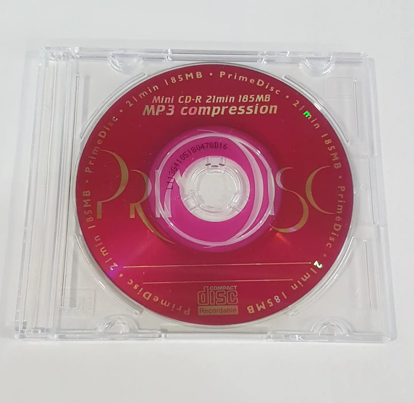 PrimeDisc Mini CD-R 185MB 21min 16x 1