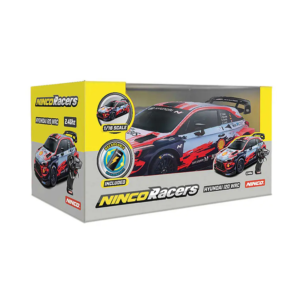 Carro Telecomandado NincoRacers Hyundai i20 Coupé  WRC Escala 1/16 1