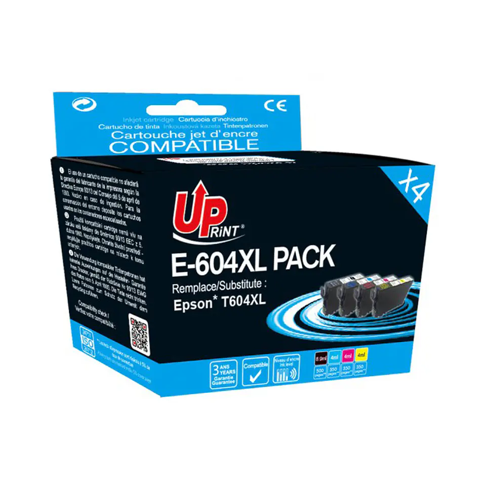 Epson Pack Tinteiros Compatíveis T604XLB/T604XLC/T604XLM/T604XLY 1