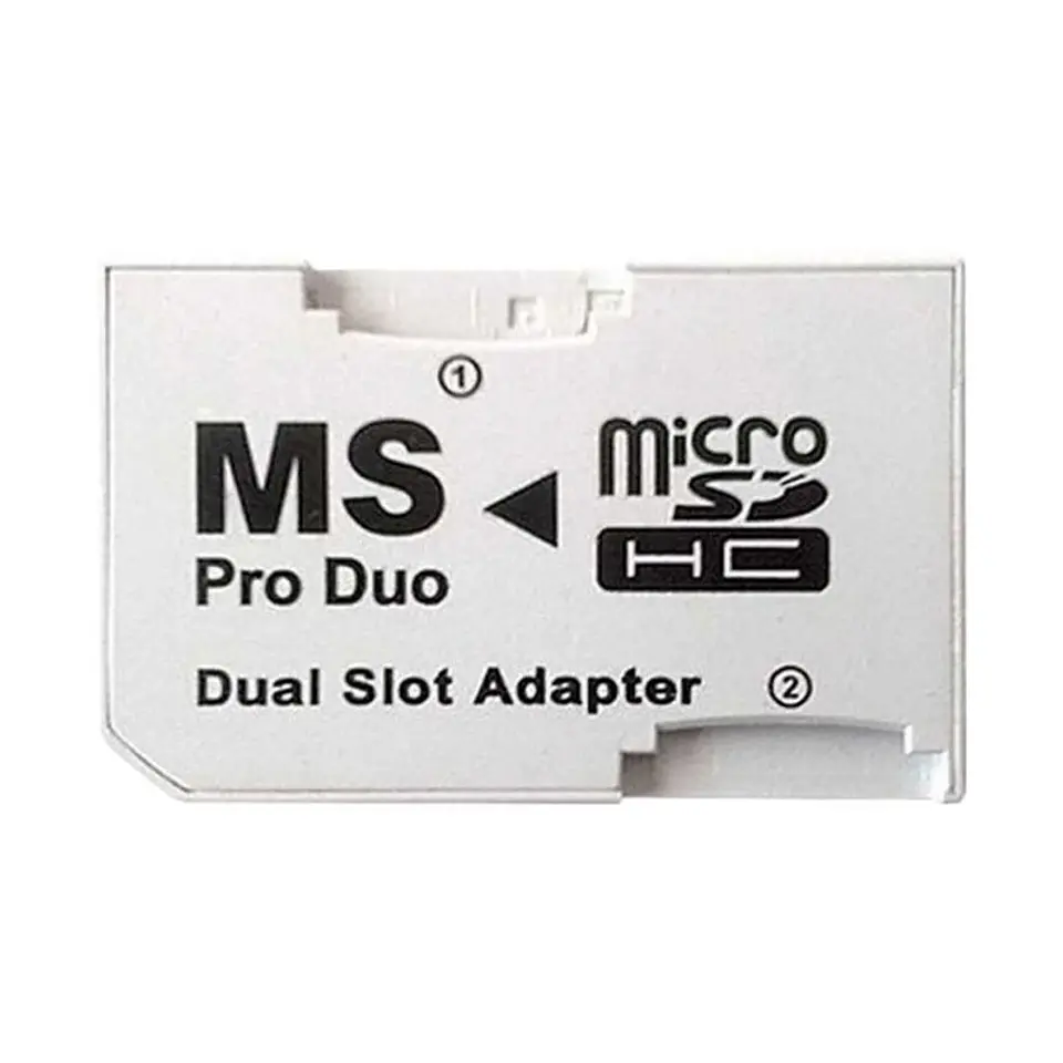Adaptador Dual Micro SD SDHC para Memory Stick Pro Duo 1