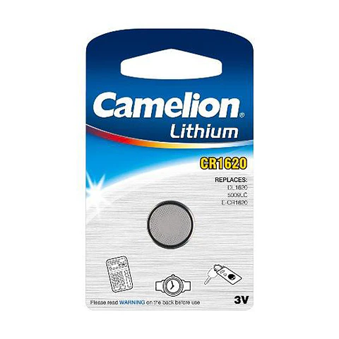 Pilha de Botão de Lítio Camelion CR1620 3V