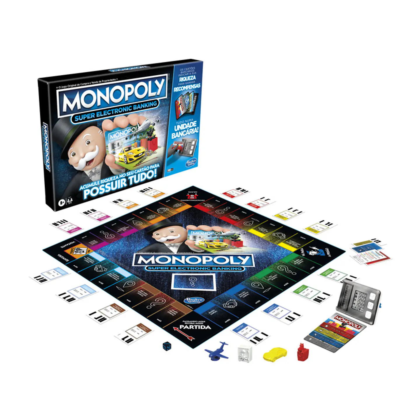 Jogo de Tabuleiro Hasbro Monopoly Super Electronic Banking 1