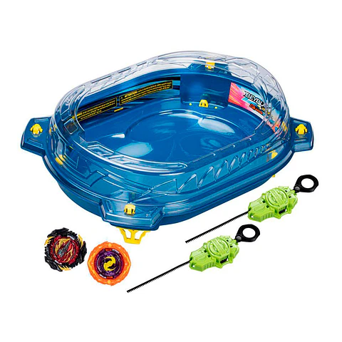 Estádio Beyblade Quadstrike Thunder Edge Battle Set