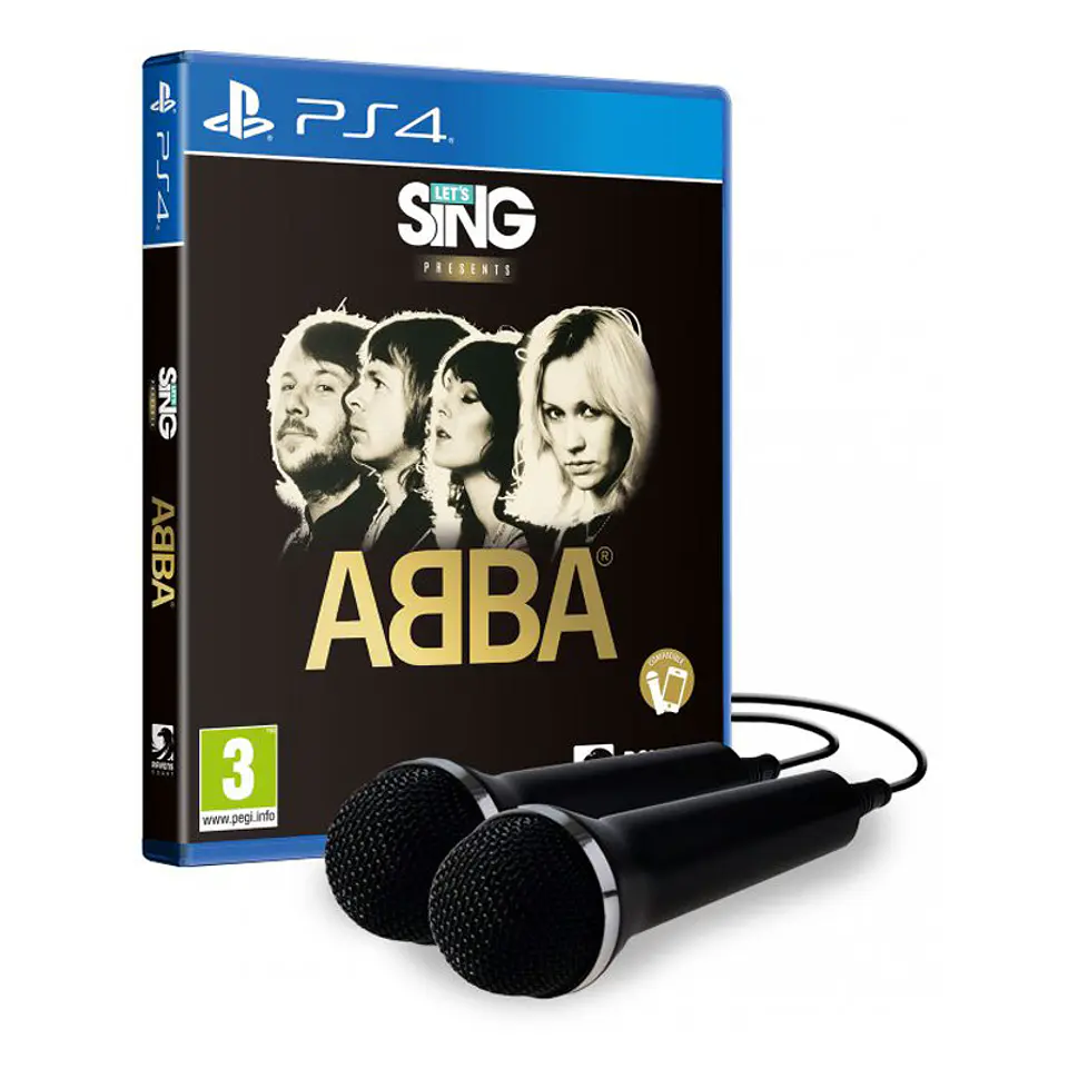 Let's Sing ABBA + 2 Microfones PS4 1