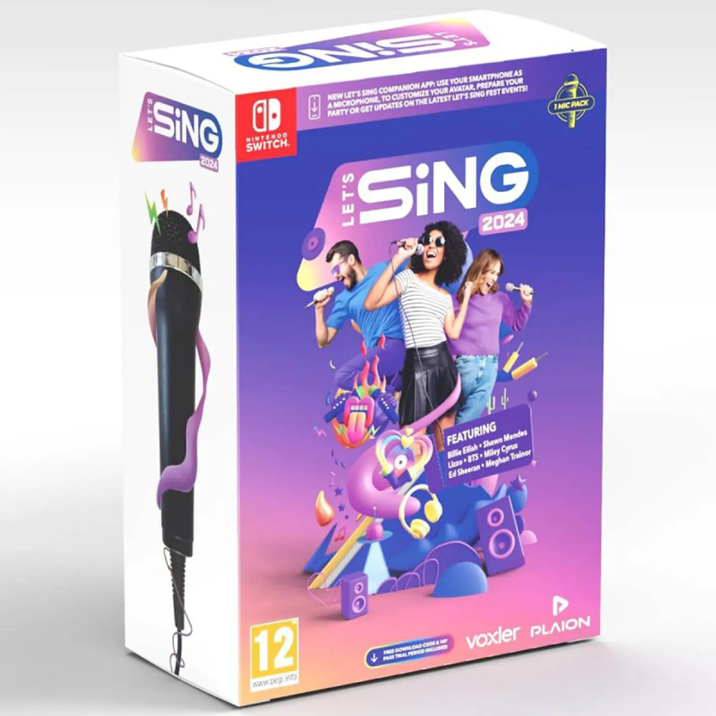 Let's Sing 2024 + 1 Microfone Nintendo Switch 1