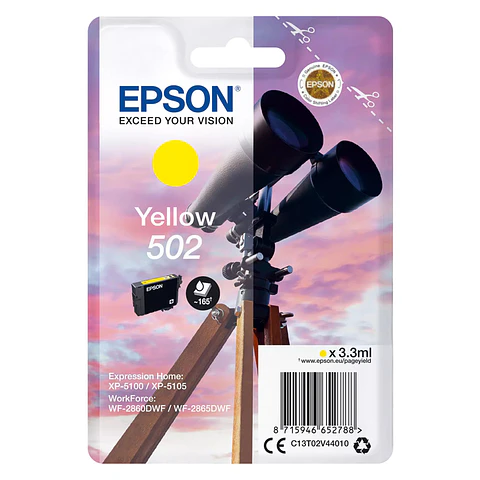 Tinteiro Epson Original Singlepack Yellow 502 Ink
