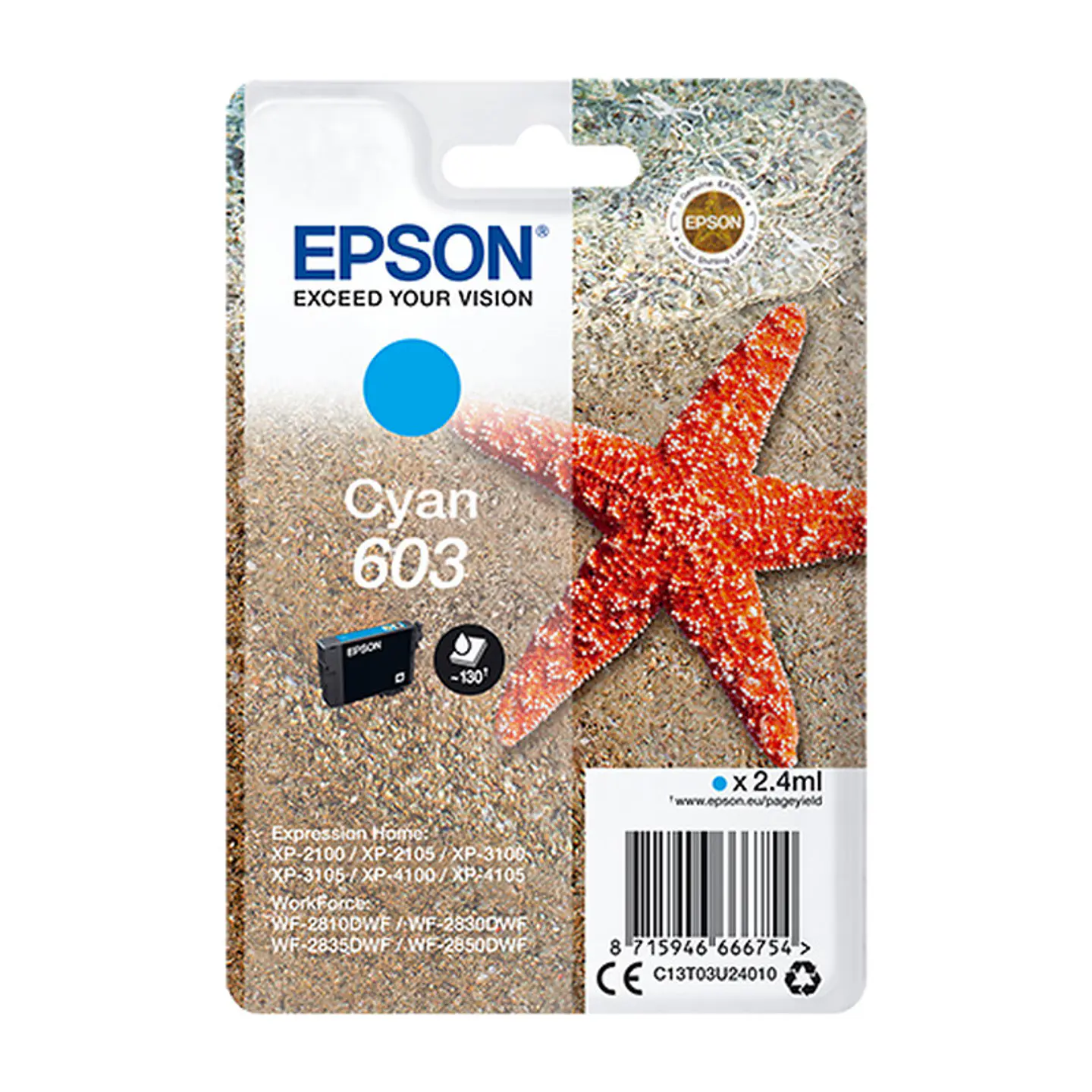 Tinteiro Epson 603 Ciano 1