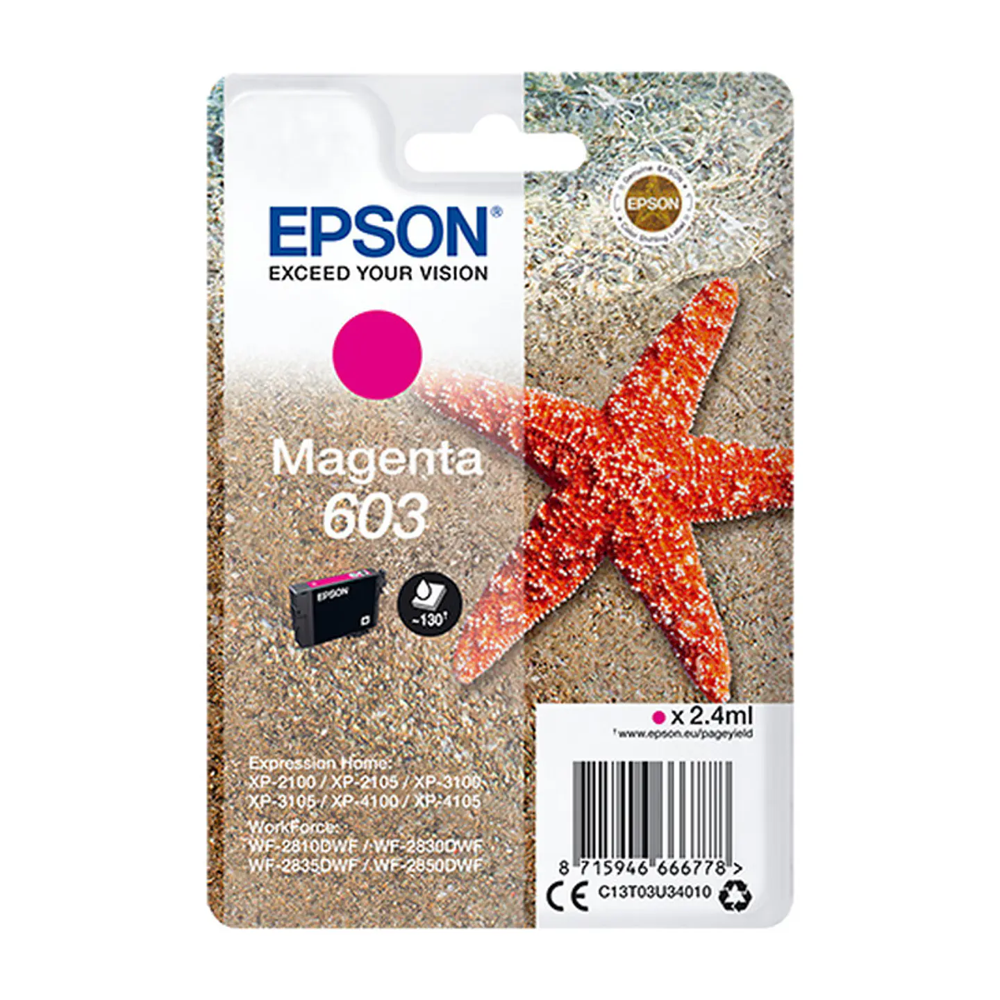 Tinteiro Epson 603 Magenta 1