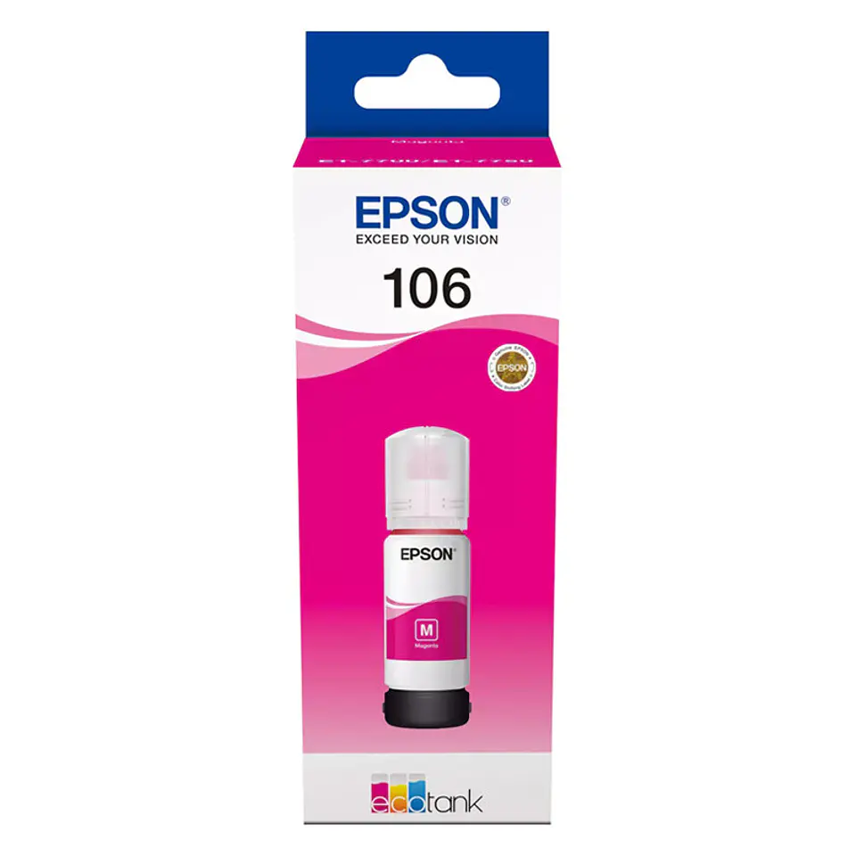 Tinteiro Epson Original 106 EcoTank Magenta Ink Bottle 1