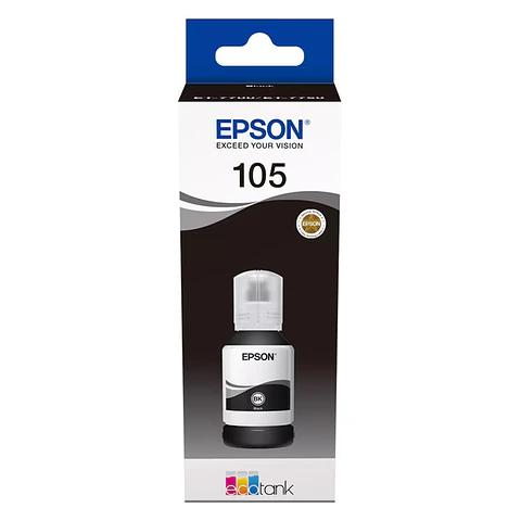Tinteiro Epson Original 105 EcoTank Black Ink Bottle