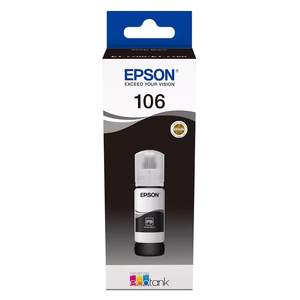 Tinteiro Epson Original 106 EcoTank Photo Black Ink Bottle 1