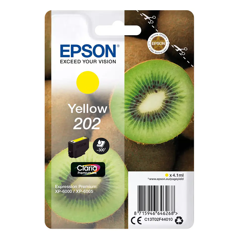 Tinteiro Epson Original Singlepack Yellow 202 Claria Premium Ink 1