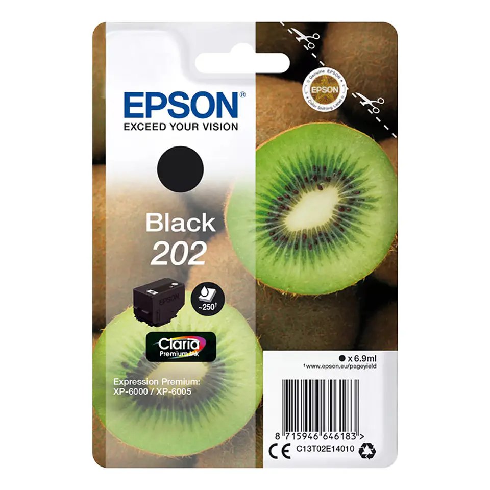 Tinteiro Epson Original Singlepack Black 202 Claria Premium Ink 1