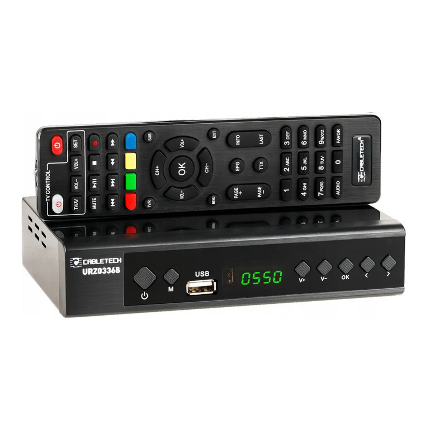 Decodificador Cabletech URZ0336B DVB-T2 H.265 HEVC 1