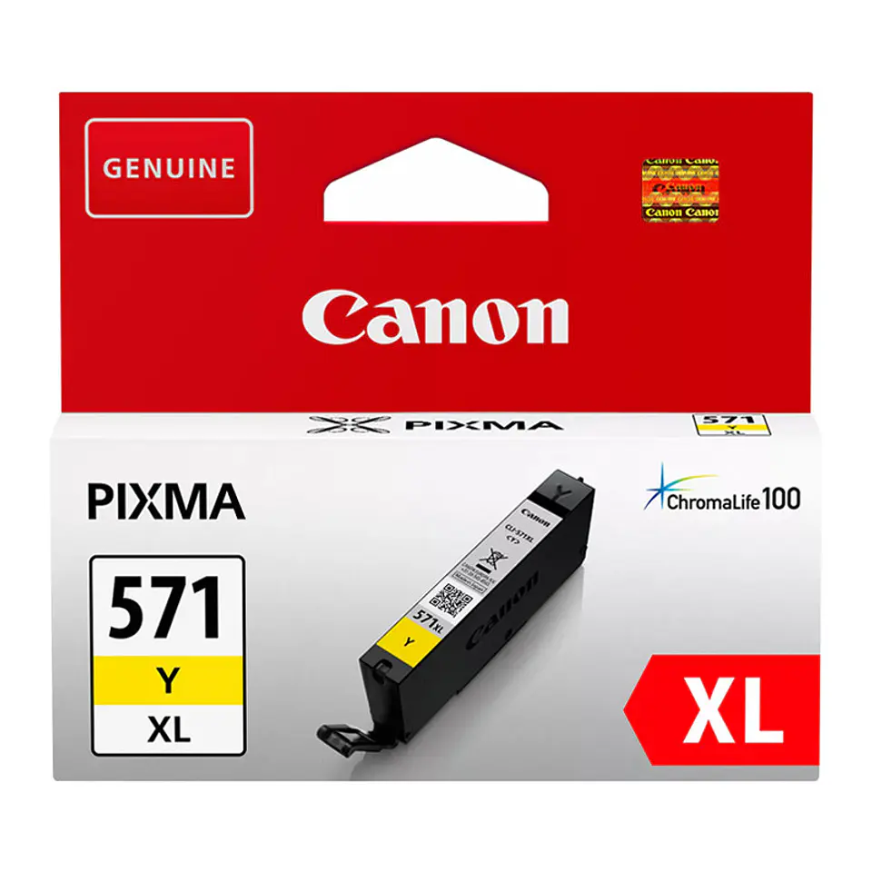 Tinteiro amarelo Canon CLI-571XL 1