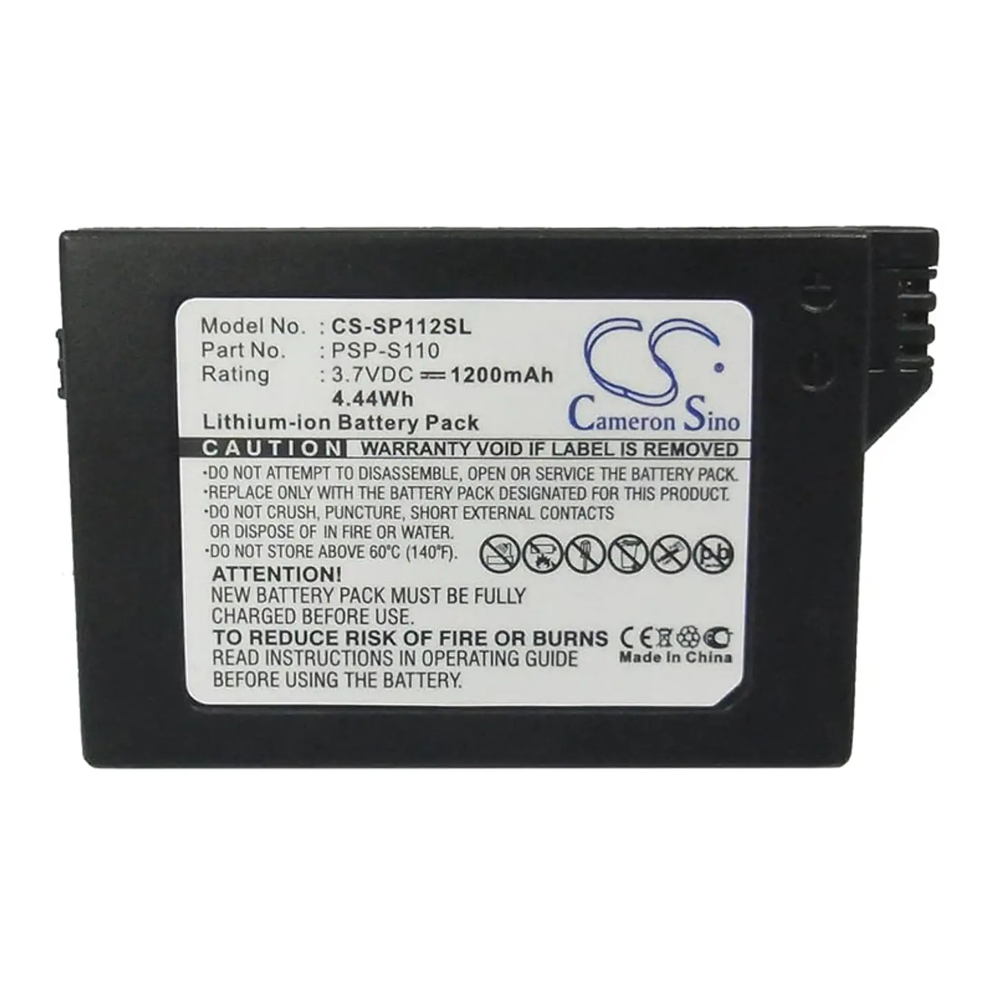 Bateria PSP Slim 3.7V 1200mAh 1