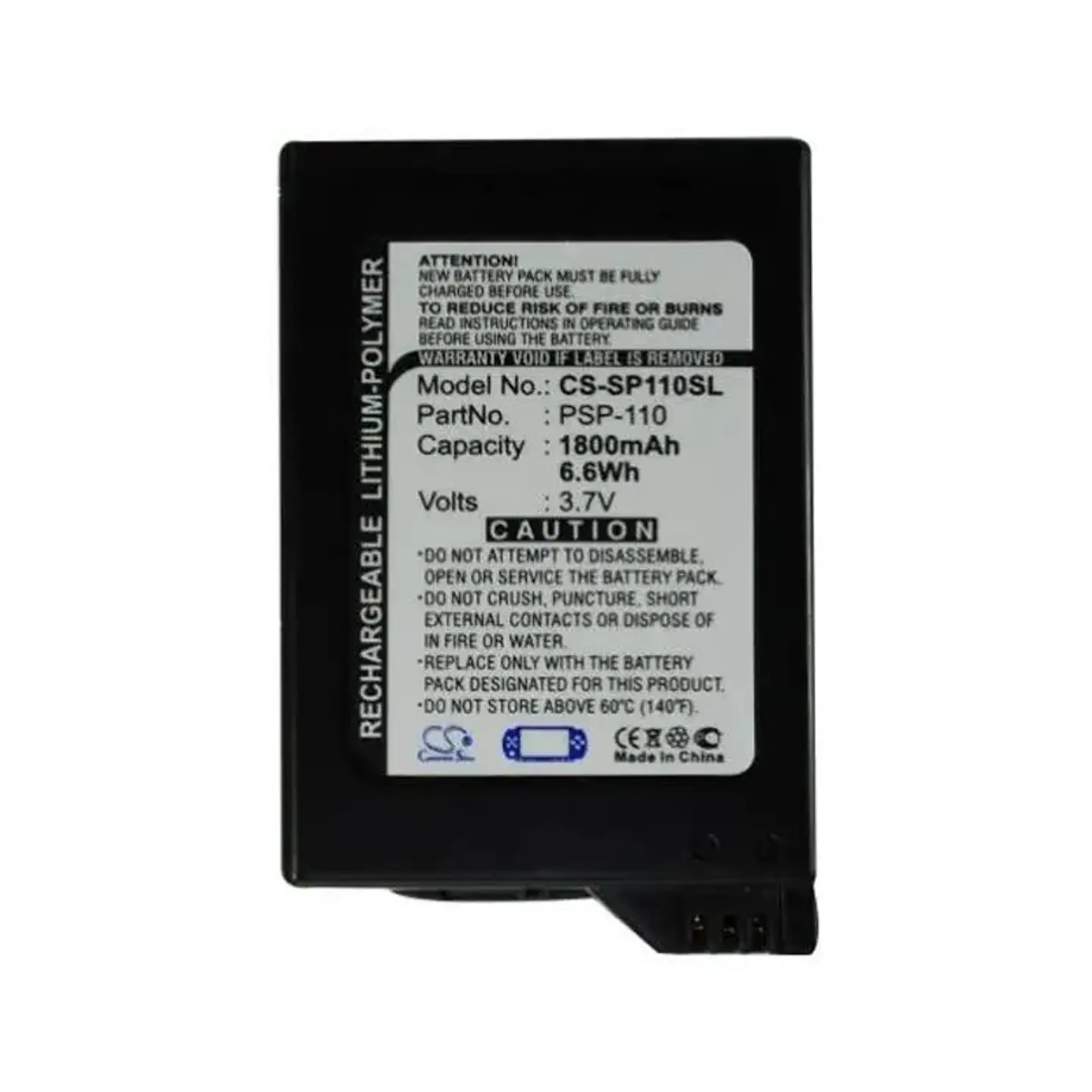 Bateria PSP-1000 3.7V 1800mAh 1