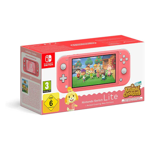 Consola Nintendo Switch Lite Animal Crossing: New Horizons Isabelle Aloha Edition