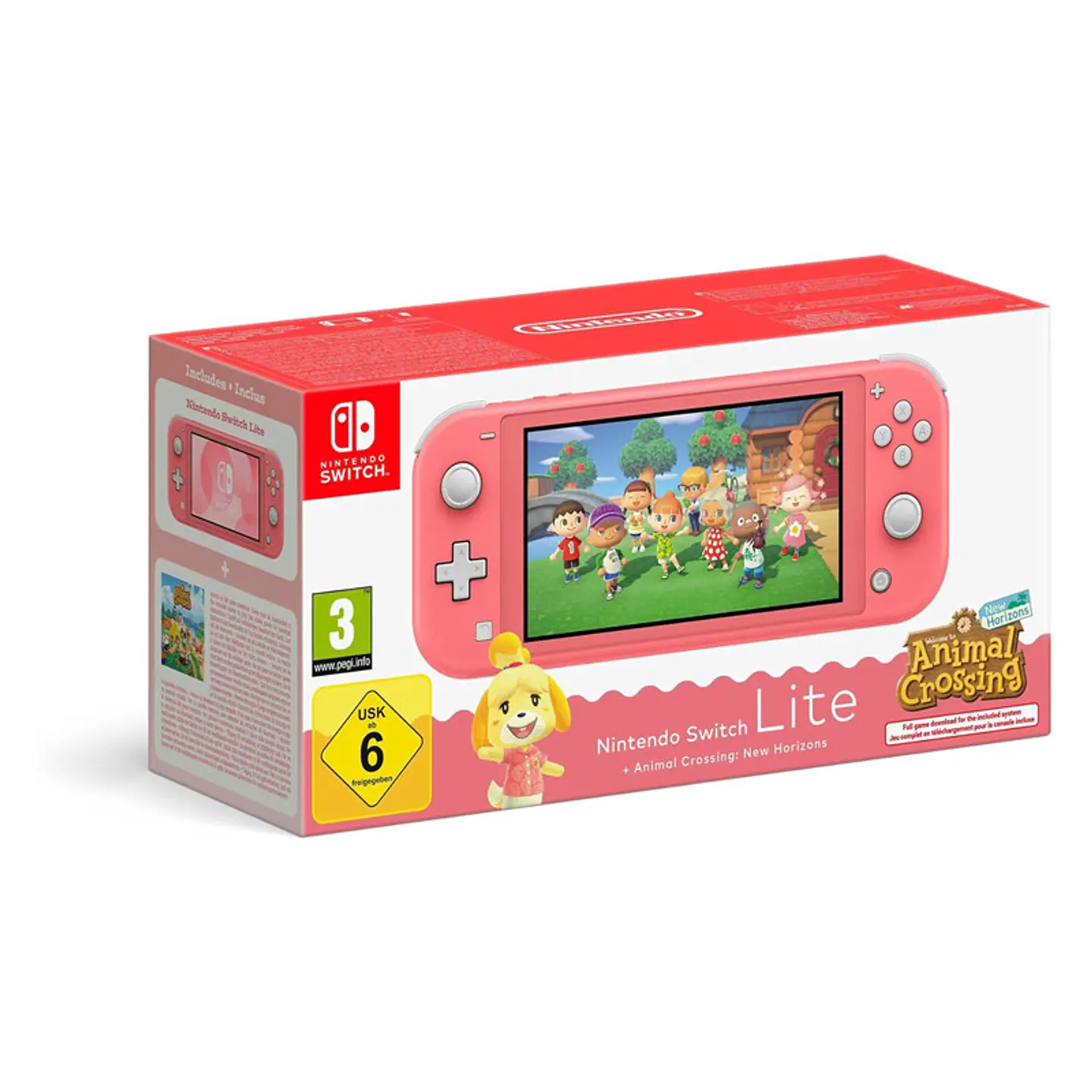 Consola Nintendo Switch Lite Animal Crossing: New Horizons Isabelle Aloha Edition 1