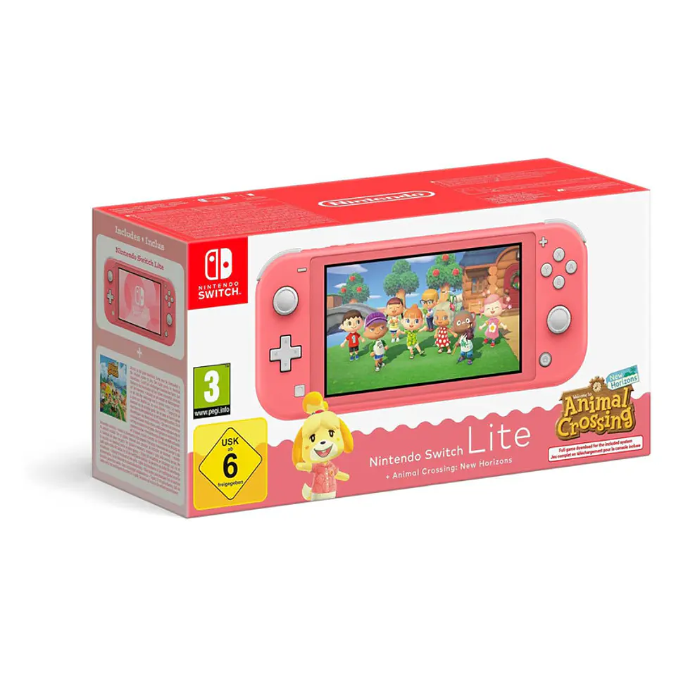 Consola Nintendo Switch Lite Animal Crossing: New Horizons Isabelle Aloha Edition 1