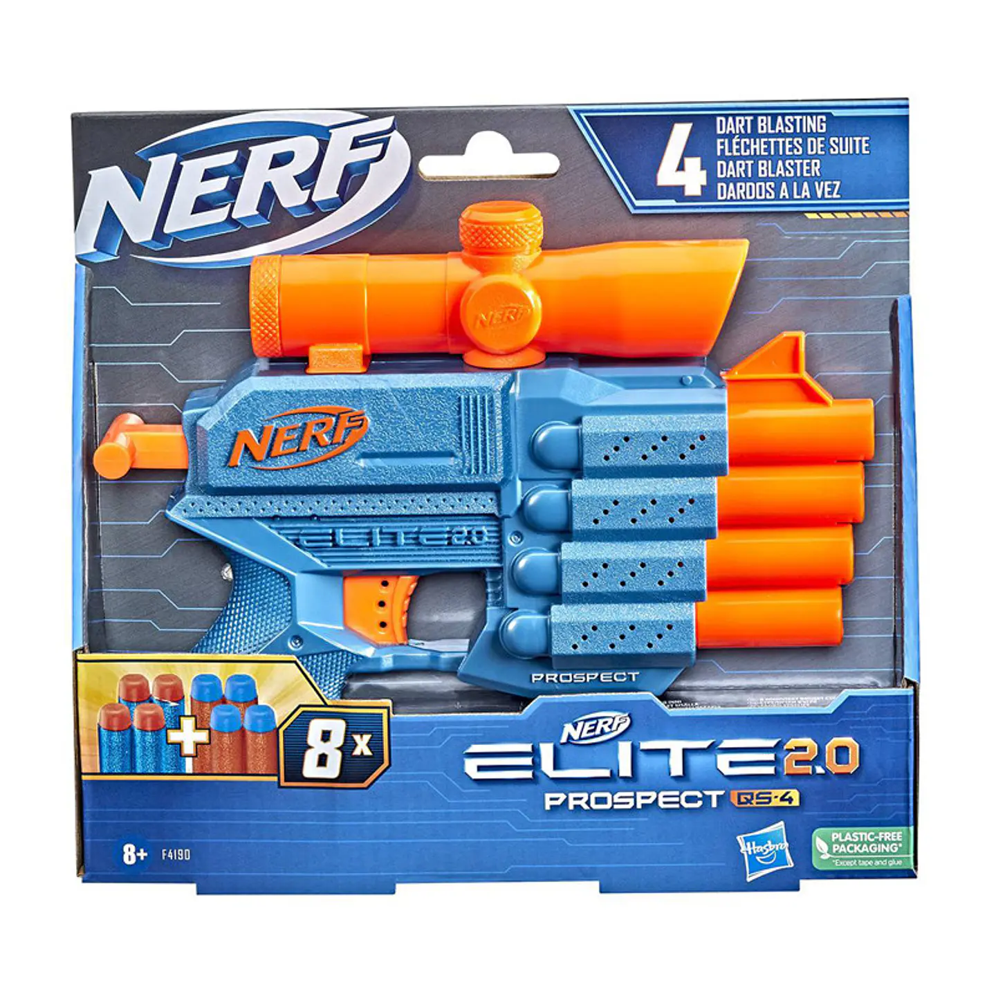 Pistola/Lançador Hasbro Nerf Elite 2.0 Prospect QS 4 1