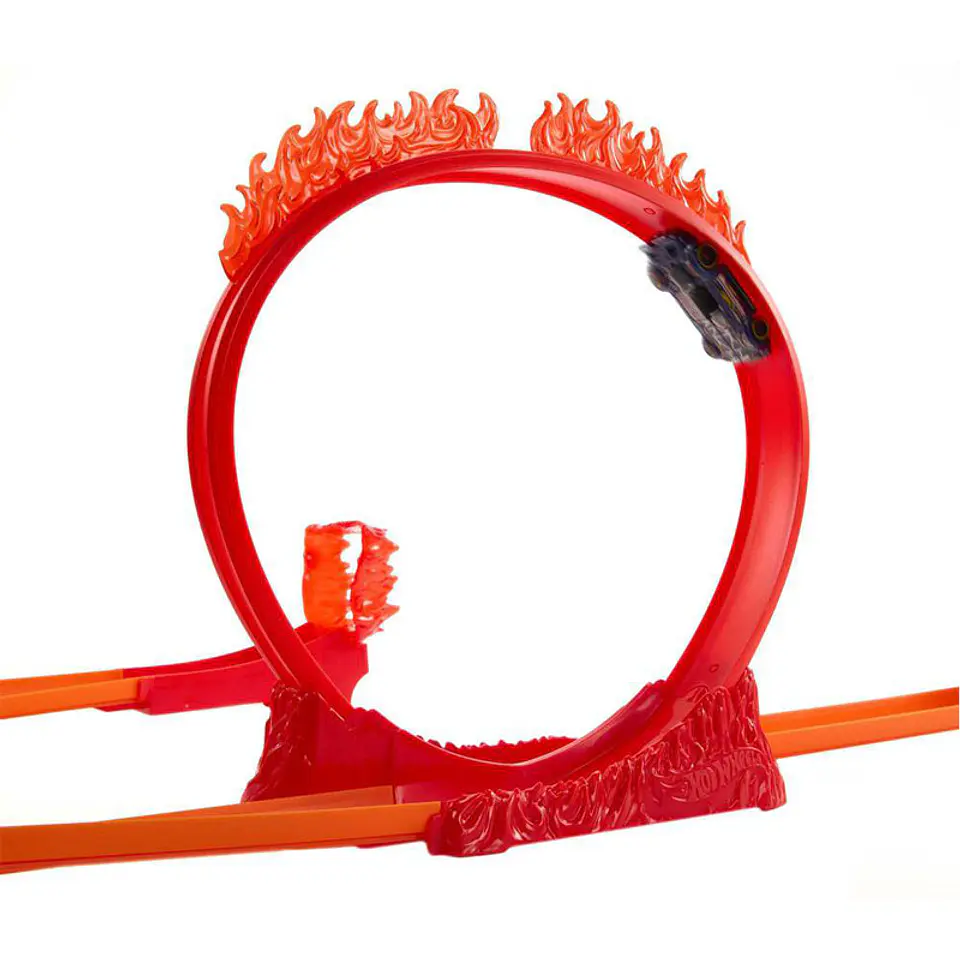 Pista 4-em-1 Mattel Hot Wheels Track Builder - Conjunto Flame Stunt 1