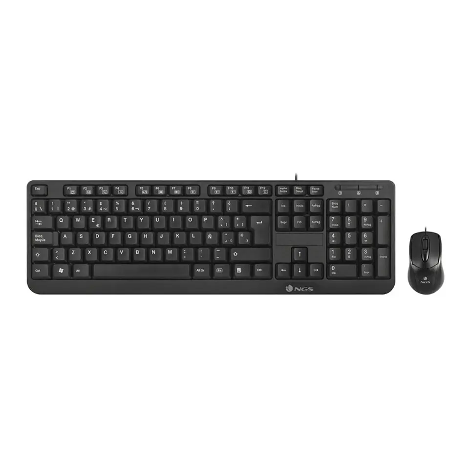 Teclado USB + Mouse NGS Cocoa Kit 1