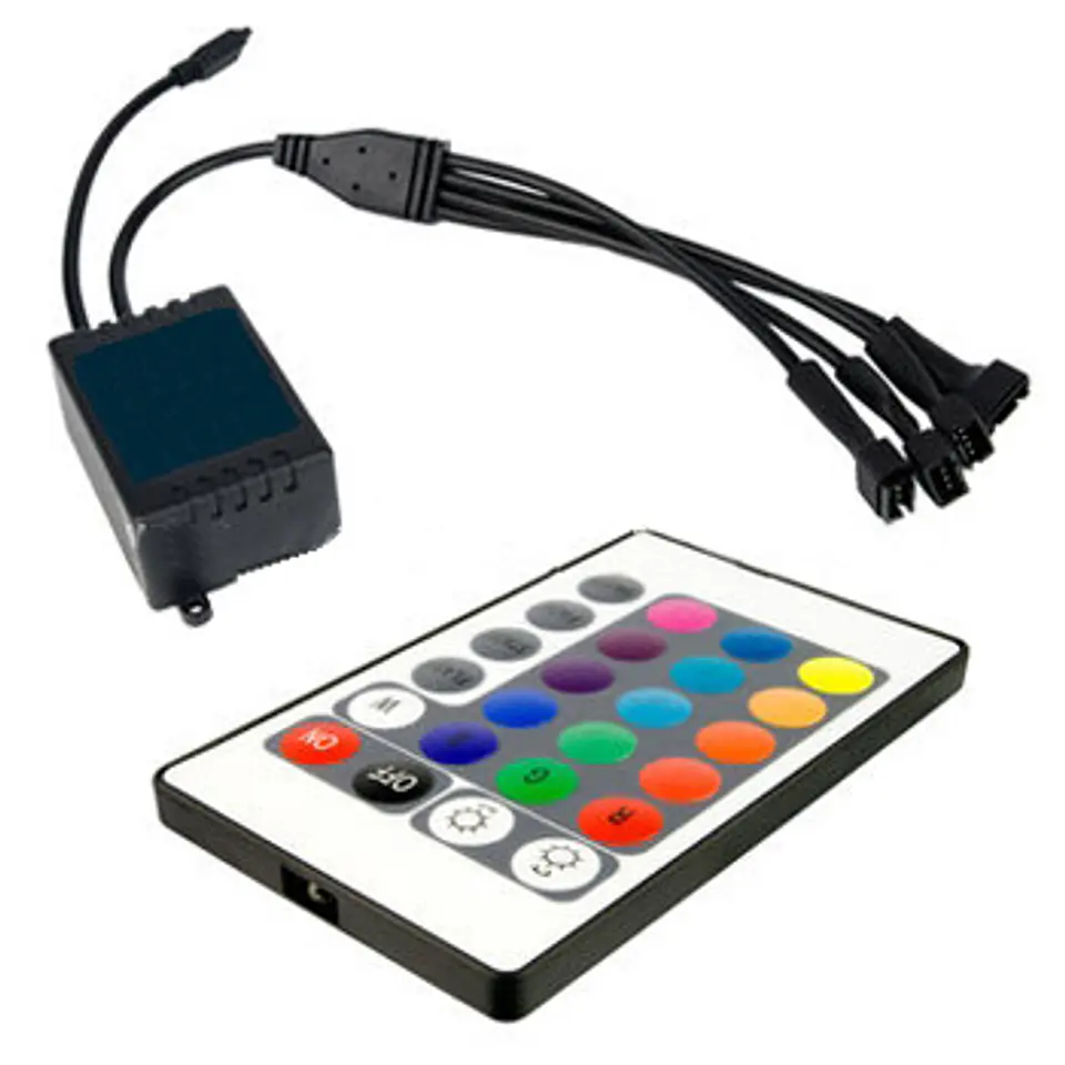 Controlador LEDS RGB IR REMOTE 12V BRANCO 1