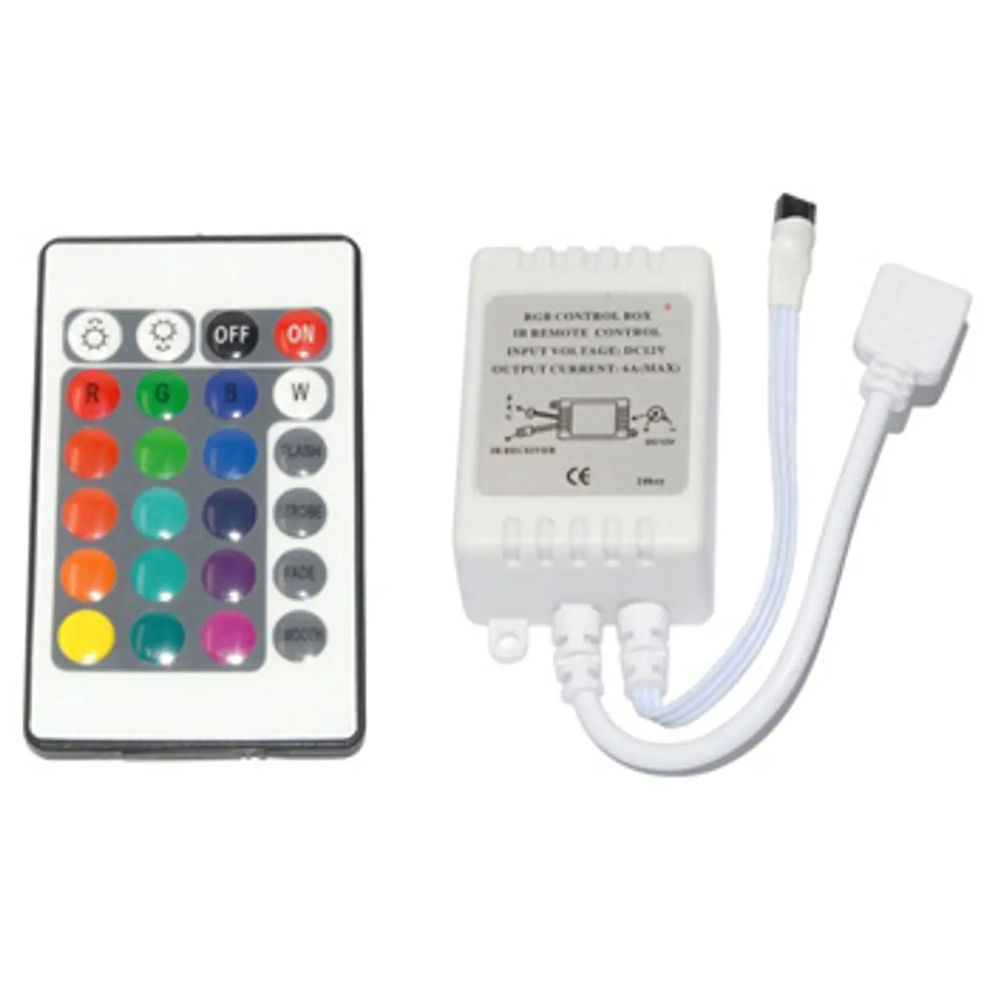Controlador LEDS RGB IR REMOTE 12V BRANCO 1