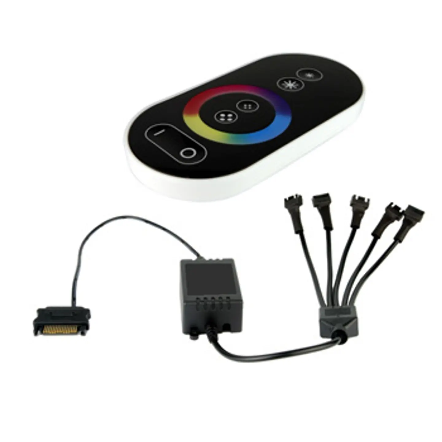 Controlador LEDS RGB IR TOUCH REMOTE 12V PRETO 1