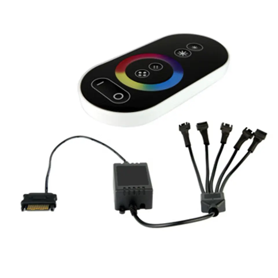 Controlador LEDS RGB IR TOUCH REMOTE 12V PRETO 1