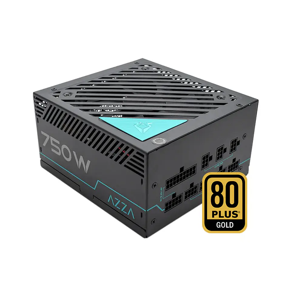 Fonte de Alimentação ATX AZZA 80 Plus Gold 750W Full Modular 1