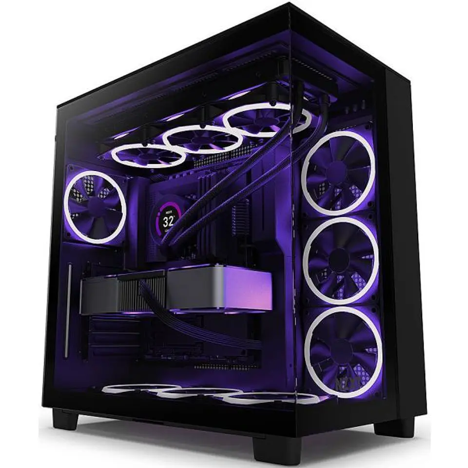 Caixa ATX NZXT H9 FLOW Preta 1