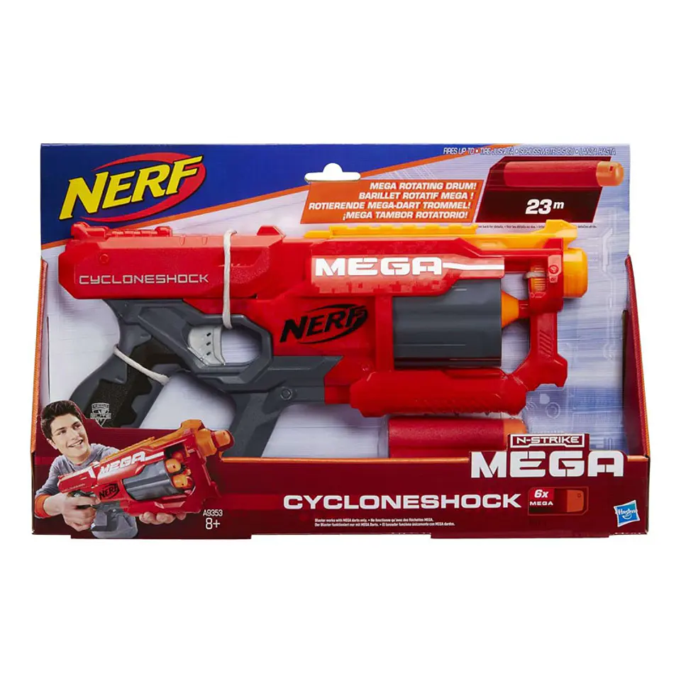Lançador Nerf N-Strike Elite Mega CycloneShock Blaster 1