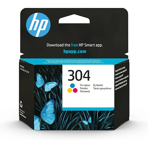 Tinteiro HP Original 304 Tricolor