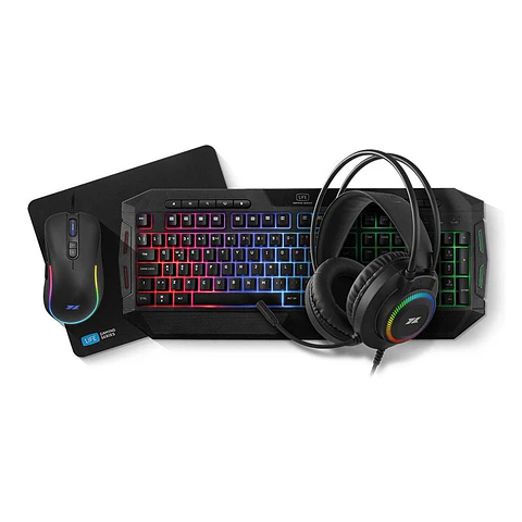 Teclado + Rato + Headset + Tapete 1Life All 4 One Gaming