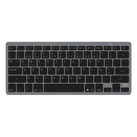 Teclado 1Life Slim Multi-Device Bluetooth PT Black