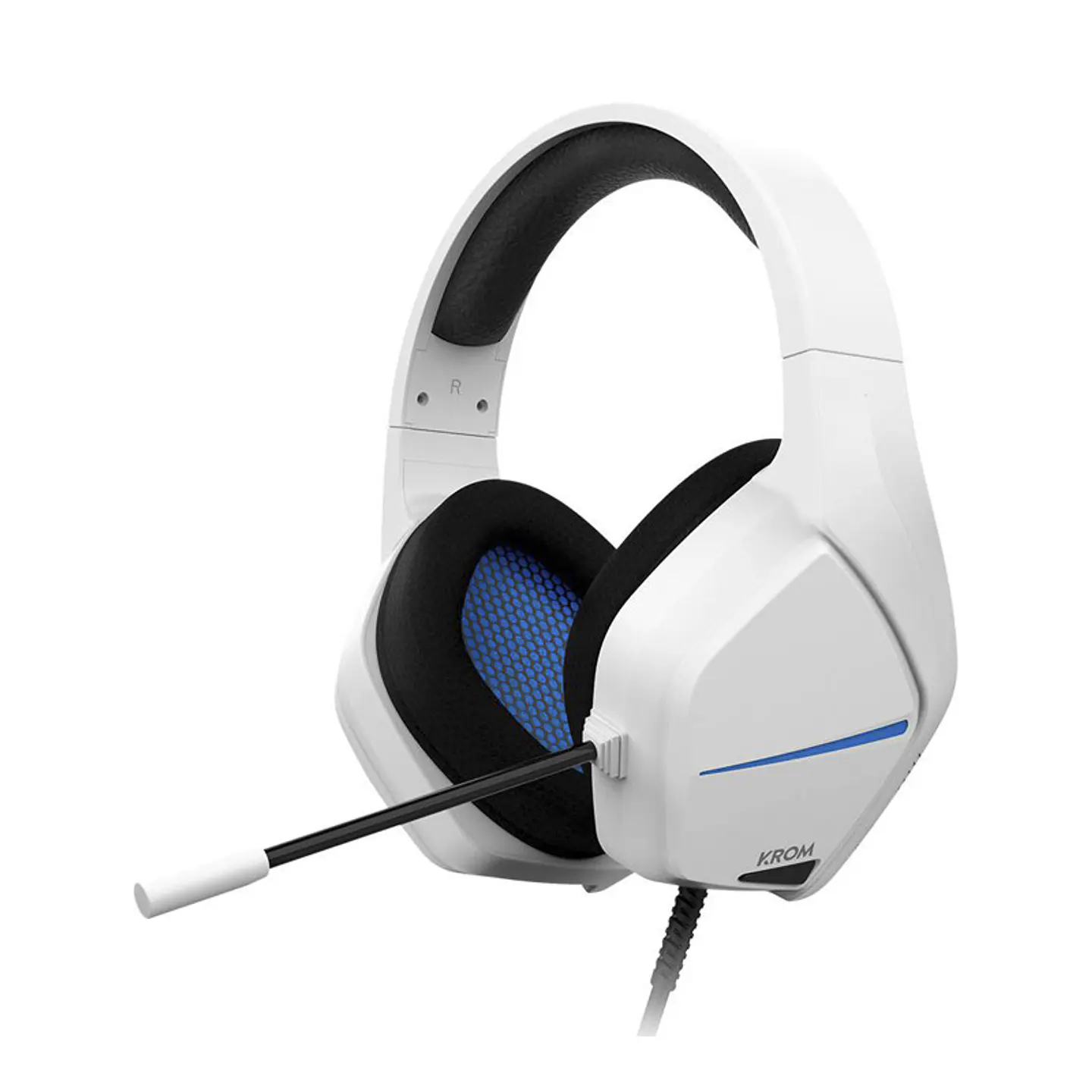 Headset Krom Kopa Move 2.0 Gaming PC/PS4/PS5/Switch White 1