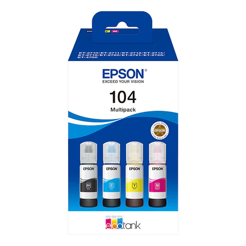 Tinteiro Epson 104 EcoTank 4-Cores Multipack